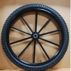 Pair Horse Carriage Rubber Tire for Cart Gig Pneumatic Wheels Rim-Tire 25"-3.00"