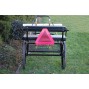 EZ Entry Mini Horse Cart w/"C" Spring Steel w/48" Curved Shafts w/27" Solid Rubber Tires