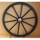 Pair Horse Carriage Solid Rubber Tires for Horse Cart - 27" Inches