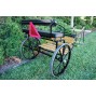 EZ Entry Horse Cart-Cob/Full Size Hardwood Floor with 72"/82" Straight Shafts w/30" Solid Rubber Tires