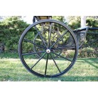 Pair Horse Carriage Solid Rubber Tires for Horse Cart - 40" Inches