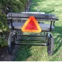EZ Entry Mini Horse Cart w/"C" Spring Steel w/53" Curved Shafts w/16" Motorcycle Tires