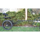 EZ Entry Mini Horse Cart w/"C" Spring Steel w/48"-55" Straight Shafts w/18" Motorcycle Tires
