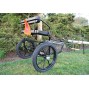 EZ Entry Mini Horse Cart w/"C" Spring Steel w/48" Curved Shafts w/18" Motorcycle Tires