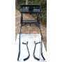 Easy Entry Horse Cart-Pony&Full Size w/Steel "C" Springs w/Curved Shafts w/18" Motorcycle Tires