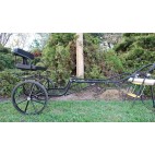 EZ Entry Mini Horse Cart w/"C" Spring Steel w/53" Curved Shafts w/21" Solid Rubber Tires