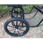 Easy Entry Horse Cart - Pony Size Metal Floor w/Steel "C" Springs w/21" Motorcycle Tires