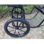 Easy Entry Horse Cart-Pony&Cob Size w/Steel "C" Springs w/Curved Shafts w/21" Motorcycle Tires
