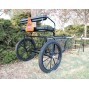 Easy Entry Horse Cart - Pony Size Metal Floor w/Steel "C" Springs w/23" Motorcycle Tires