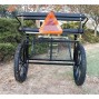 Easy Entry Horse Cart - Pony Size Metal Floor w/Steel "C" Springs w/23" Motorcycle Tires