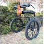 Easy Entry Horse Cart-Pony & Full Size w/Steel "C" Springs w/Curved Shafts w/25" Motorcycle Tires