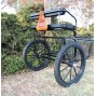 Easy Entry Horse Cart-Pony & Full Size w/Steel "C" Springs w/Curved Shafts w/23" Motorcycle Tires