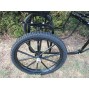 Easy Entry Horse Cart-Pony & Full Size w/Steel "C" Springs w/Curved Shafts w/23" Motorcycle Tires