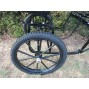 Easy Entry Horse Cart-Pony & Cob Size w/Steel "C" Springs w/Curved Shafts w/23" Motorcycle Tires