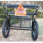 Easy Entry Horse Cart-Pony & Cob Size w/Steel "C" Springs w/Curved Shafts w/23" Motorcycle Tires