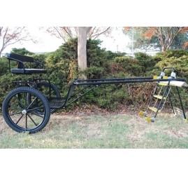 Easy Entry Horse Cart - Cob & Full Size w/Steel "C" Springs w/25" Motorcycle Tires