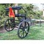 EZ Entry Mini Horse Cart w/"C" Spring Steel w/48"-55" Straight Shafts w/24" Solid Rubber Tires