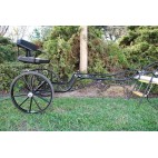 EZ Entry Mini Horse Cart w/"C" Spring Steel w/53" Curved Shafts w/27" Solid Rubber Tires