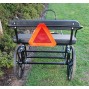 EZ Entry Mini Horse Cart w/"C" Spring Steel w/48" Curved Shafts w/24" Solid Rubber Tires