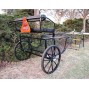 Easy Entry Horse Cart-Pony Size Metal Floor w/Steel "C" Springs w/24" Solid Rubber Tires