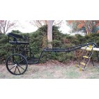 Easy Entry Horse Cart-Pony & Full /Steel "C" Springs w/Curved Shafts 24" Solid Rubber Tires