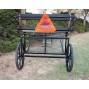 Easy Entry Horse Cart-Pony & Cob w/Steel "C" Springs w/Curved Shafts 24" Solid Rubber Tires