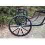 Easy Entry Horse Cart-Cob & Full Size w/Steel "C" Springs w/24" Solid Rubber Tires