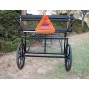 Easy Entry Horse Cart-Cob & Full Size w/Steel "C" Springs w/27" Solid Rubber Tires