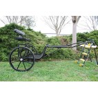 Easy Entry Horse Cart-Pony & Cob w/Steel "C" Springs w/Curved Shafts 30" Solid Rubber Tires