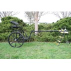 Easy Entry Horse Cart-Cob & Full Size w/Steel "C" Springs w/30" Solid Rubber Tires