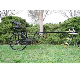 Easy Entry Horse Cart-Pony & Cob Size w/Steel "C" Springs w/30" Solid Rubber Tires